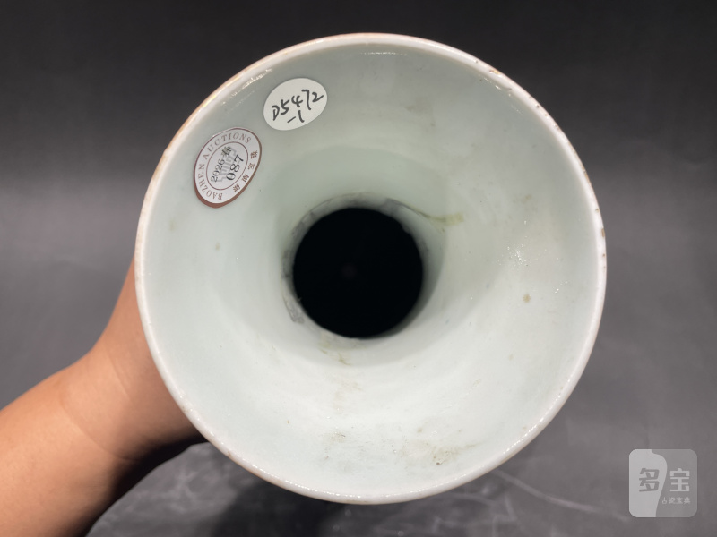 清光绪 粉彩福寿纹赏瓶一对 - 图20